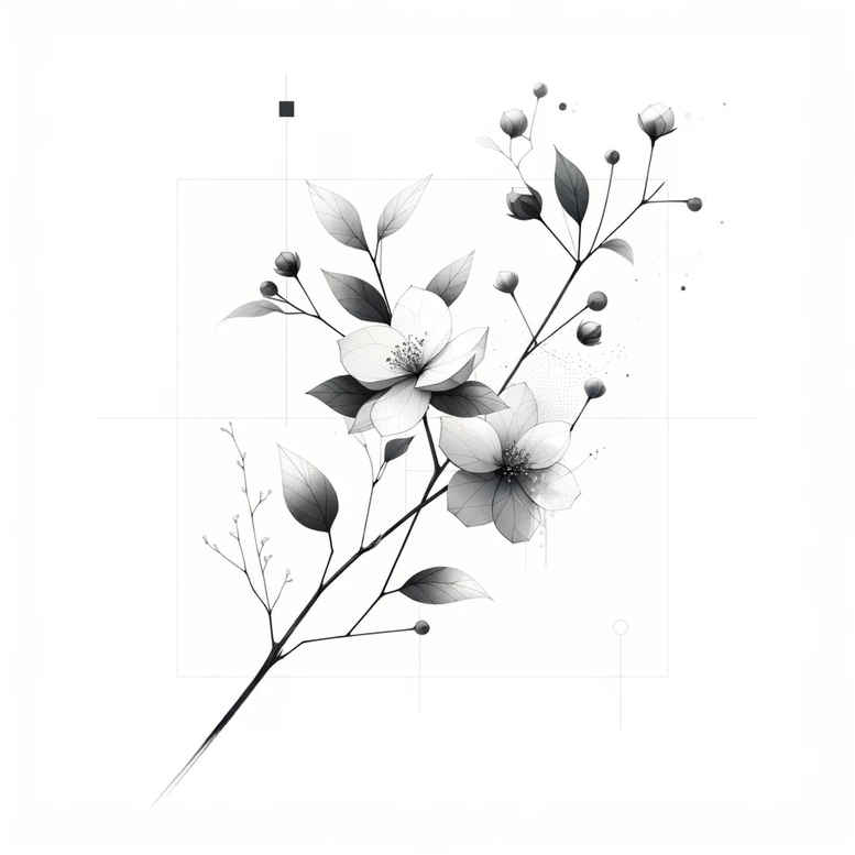 branches tattoo design ideas airy touch graceful twists meaning courage