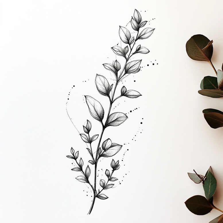 branches tattoo design ideas refined intertwined twigs for wrist