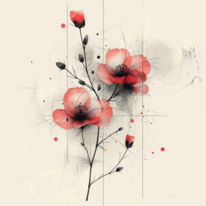 branches tattoo design ideas single color intricate pattern for knee