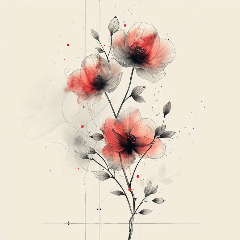 branches tattoo design ideas subtle motif intricate pattern for ribs