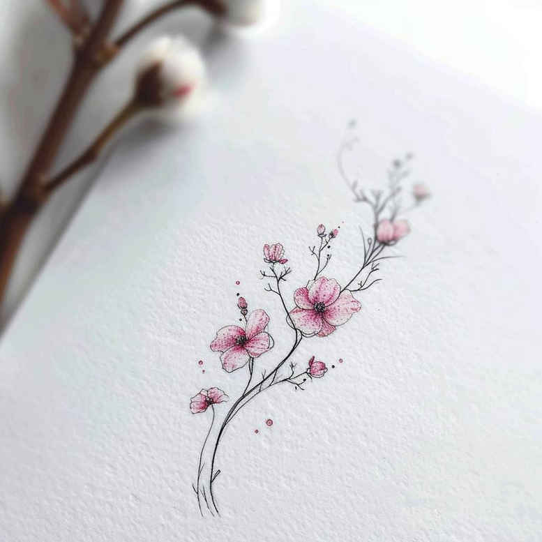 branches tattoo design ideas monochrome layered foliage for toe