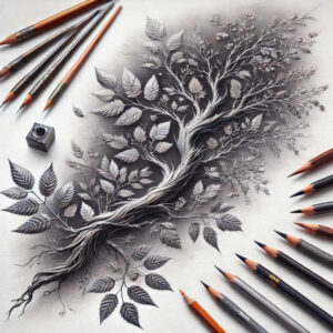 branches tattoo design ideas precise layered foliage strength and power