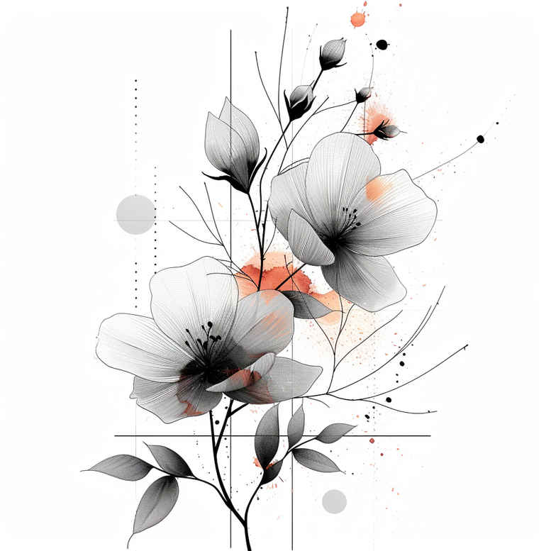 branches tattoo design ideas micro line layered leaves for arm