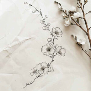 branches tattoo design ideas tiny motif layered leaves for arm