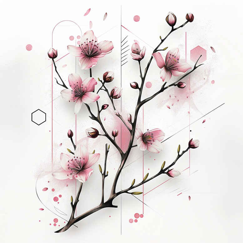 branches tattoo design ideas micro tattoo minimalist style stands for determination