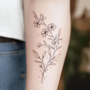 branches tattoo design ideas discreet natural rhythm for upper arm