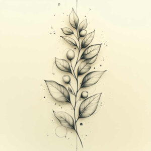 branches tattoo design ideas symbol mark naturalistic for calf