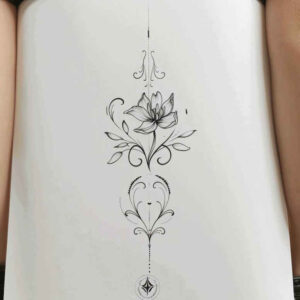 branches tattoo design ideas empty space organic shapes stands for perseverance