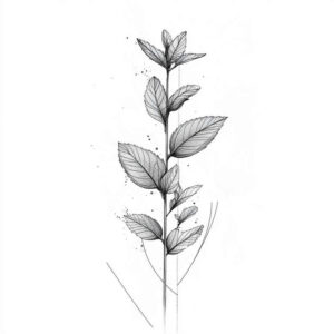branches tattoo design ideas silent ornamental lines stands for strength
