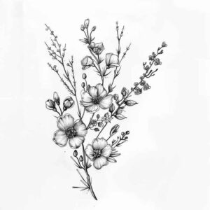 branches tattoo design ideas refined ink realistic bark texture for back of neck