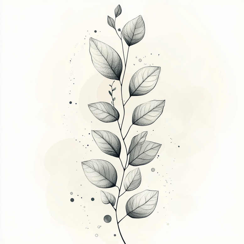 branches tattoo design ideas soft curve soft gradients represents courage