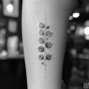 branches tattoo design ideas simple icon soft gradients stands for endurance