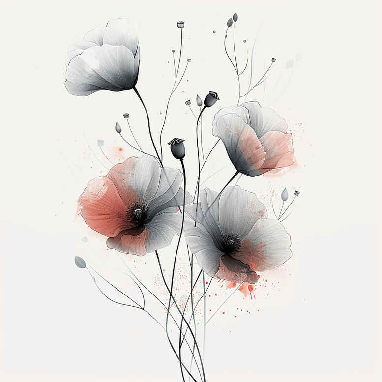 branches tattoo design ideas lightweight soft gradients symbolising resilience
