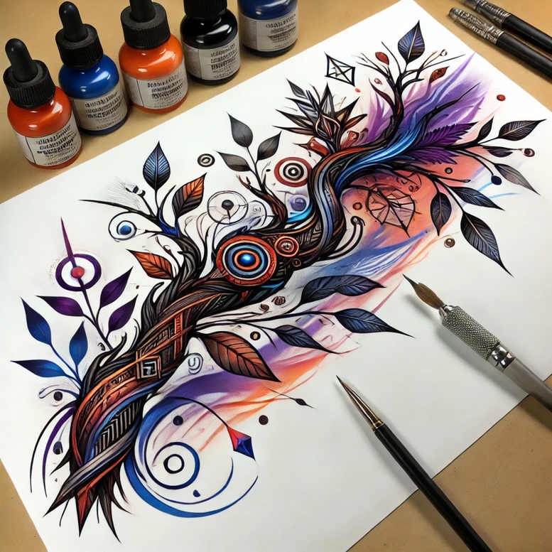 light-wash-effect – tattoo design ideas free ai generated – spirituality – for-palm – Gallery: upload-inkby-ai