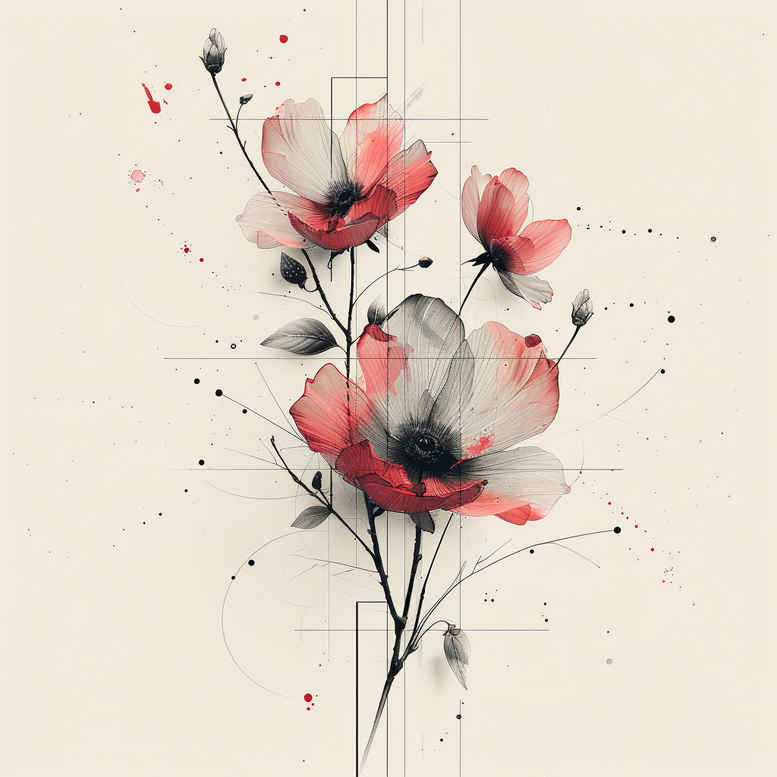 wild-branch – tattoo design ideas free ai generated – mini-ink – for-outer-arm – Gallery: branches-inkby-ai