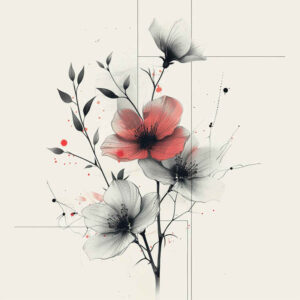 wild-branch – tattoo design ideas free ai generated – small-detail – for-back-shoulder – Gallery: branches-inkby-ai