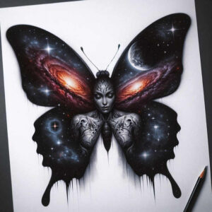 delicate-dragonfly – tattoo design ideas free ai generated – neotraditional-modern-classic – for-lower-leg – Gallery: butterflies-moths-dragonflies-inkby-ai