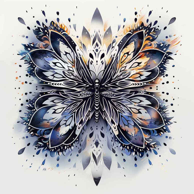 dragonflies – tattoo design ideas free ai generated – neotraditional-clean-fill – for-wrist-side – Gallery: butterflies-moths-dragonflies-inkby-ai