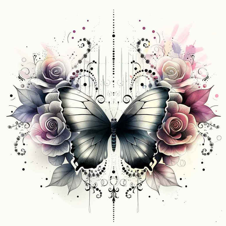 dragonfly-art – tattoo design ideas free ai generated – surrealism-distorted-reality – for-shin – Gallery: butterflies-moths-dragonflies-inkby-ai