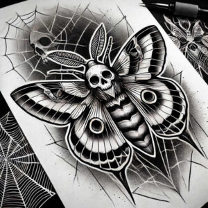 dragonfly-design – tattoo design ideas free ai generated – neotraditional-decorative-detail – for-shin – Gallery: butterflies-moths-dragonflies-inkby-ai