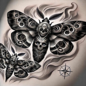 dragonfly – tattoo design ideas free ai generated – neotraditional-layered-fill – for-chest – Gallery: butterflies-moths-dragonflies-inkby-ai