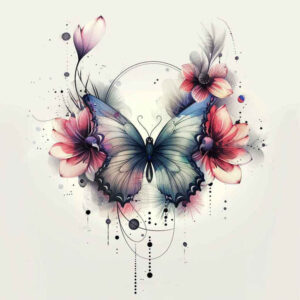 dragonfly-insect – tattoo design ideas free ai generated – neotraditional-layered-fill – for-heel – Gallery: butterflies-moths-dragonflies-inkby-ai
