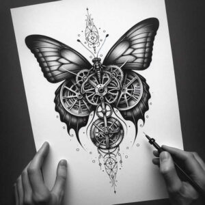 dragonfly-symbol – tattoo design ideas free ai generated – surrealism-metaphysical – for-outer-arm – Gallery: butterflies-moths-dragonflies-inkby-ai