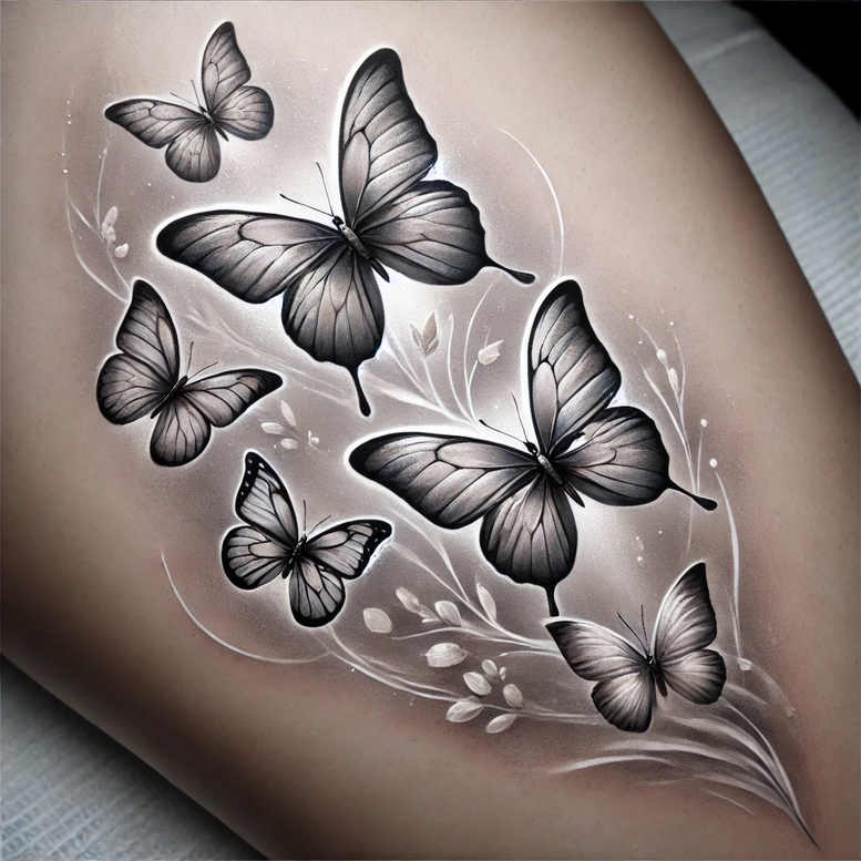 dragonfly-wings – tattoo design ideas free ai generated – neotraditional-bold-texture – for-lower-leg – Gallery: butterflies-moths-dragonflies-inkby-ai