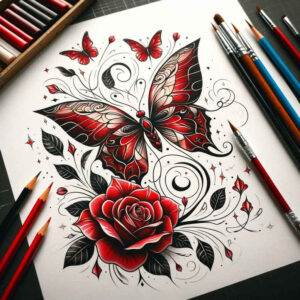 dragonfly-wings – tattoo design ideas free ai generated – neotraditional-subtle-tone – for-toe – Gallery: butterflies-moths-dragonflies-inkby-ai