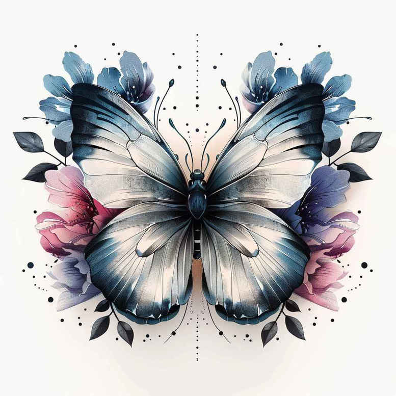ethereal-insect – tattoo design ideas free ai generated – realism-deep-shadows – for-wrist – Gallery: butterflies-moths-dragonflies-inkby-ai