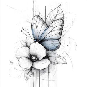 luminous-dragonfly – tattoo design ideas free ai generated – realism-illusion-of-depth – for-back-of-neck – Gallery: butterflies-moths-dragonflies-inkby-ai