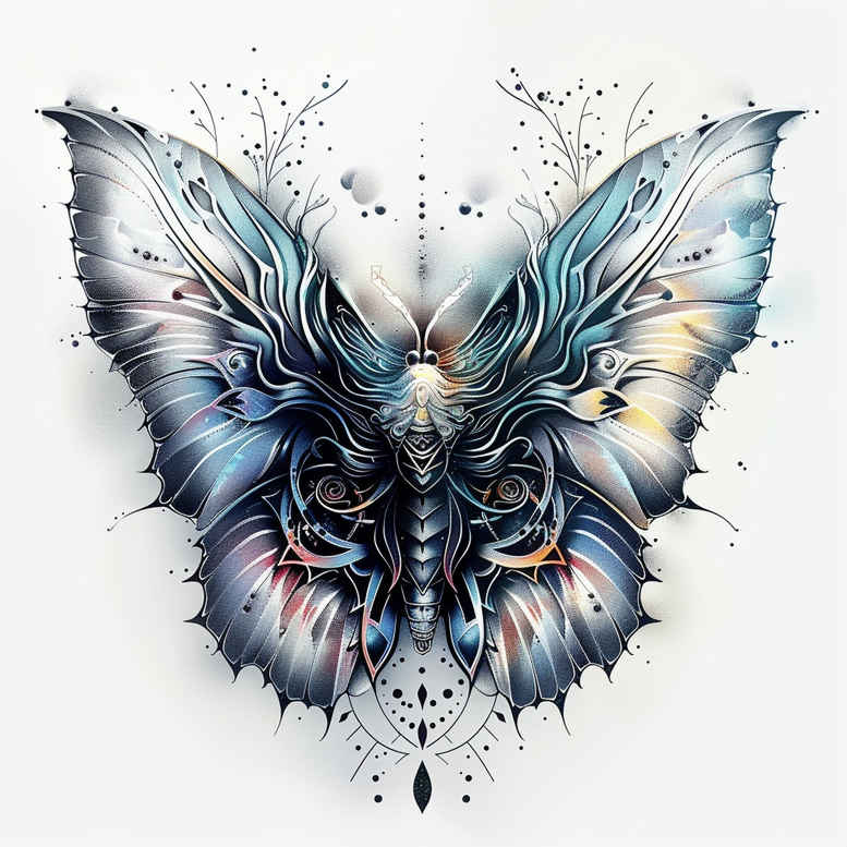 monarch-butterfly – tattoo design ideas free ai generated – realism-reflection-effect – for-inner-arm – Gallery: butterflies-moths-dragonflies-inkby-ai