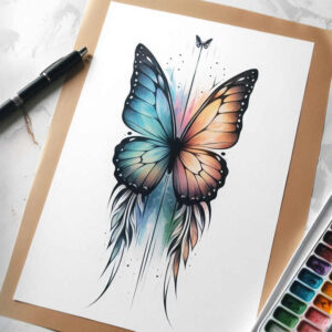 moth-tattoo – tattoo design ideas free ai generated – neotraditional-modern-classic – for-sternum – Gallery: butterflies-moths-dragonflies-inkby-ai