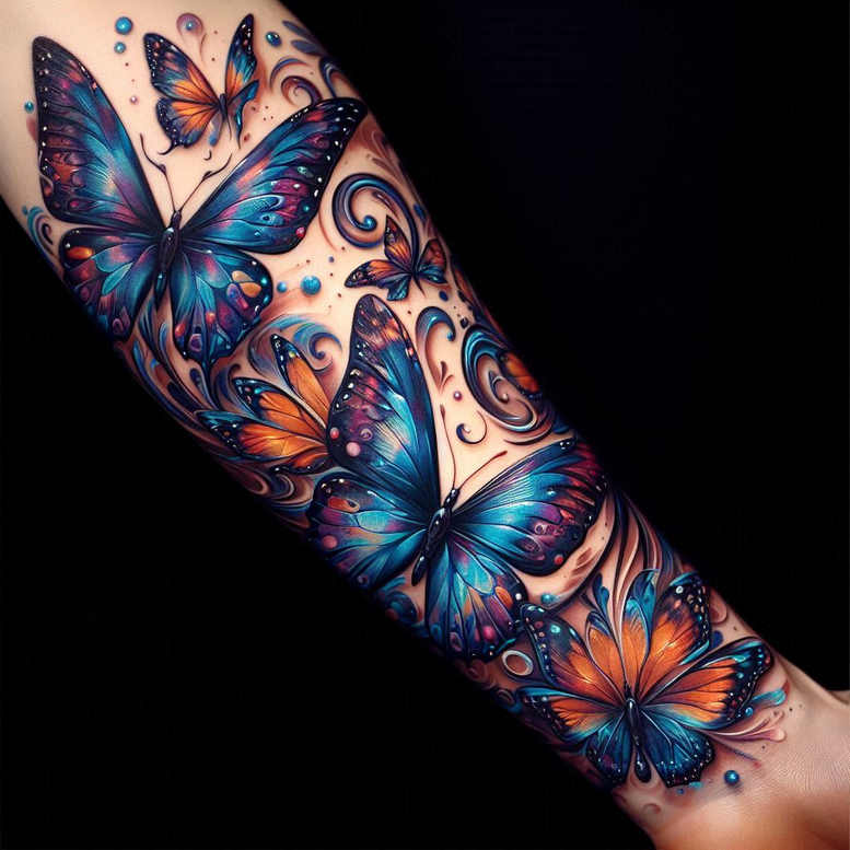 midnight – tattoo design ideas free ai generated – iconic – heavenly-embrace – Gallery: upload-inkby-ai