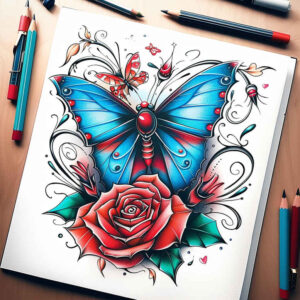 butterflies-moths-dragonflies tattoo design ideas no shading delicate shapes meaning resilience