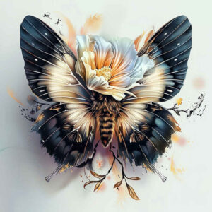 butterflies-moths-dragonflies tattoo design ideas symbol mark ethereal effect symbolising strength