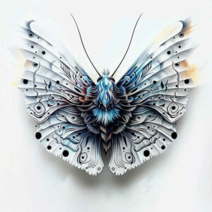 butterflies-moths-dragonflies tattoo design ideas negative space fine details embodying endurance