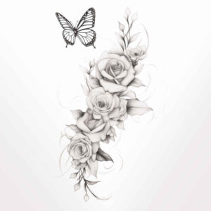 butterflies-moths-dragonflies tattoo design ideas essential lines fine line detail for palm
