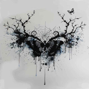 butterflies-moths-dragonflies tattoo design ideas abstract lightness for chest