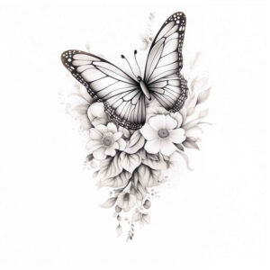 butterflies-moths-dragonflies tattoo design ideas whisper line lightness symbol of endurance