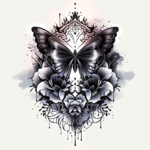 butterflies-moths-dragonflies tattoo design ideas silent natural beauty for triceps