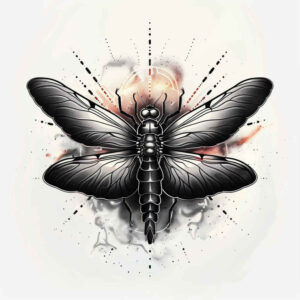 butterflies-moths-dragonflies tattoo design ideas clean stroke natural symmetry for ribs