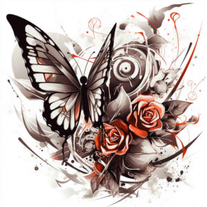 butterflies-moths-dragonflies tattoo design ideas discreet ink realistic textures symbol of determination