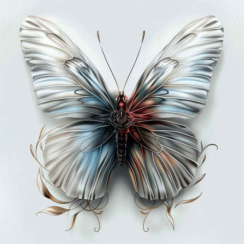 butterflies-moths-dragonflies tattoo design ideas empty space soft edges symbol of perseverance