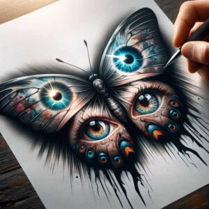 butterflies-moths-dragonflies tattoo design ideas small detail wing veins for wrist