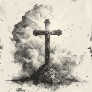 artistic-cross-tattoo – tattoo design ideas free ai generated – neotraditional-refined-lines – for-lower-leg – Gallery: crosses-inkby-ai