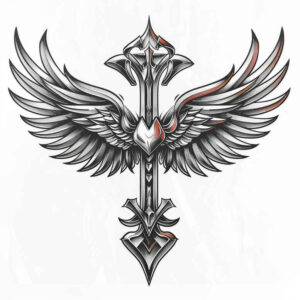 christian-cross-tattoo – tattoo design ideas free ai generated – surrealism-ghostly-shapes – for-biceps – Gallery: crosses-inkby-ai