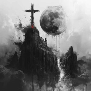 cross-and-heart-tattoo – tattoo design ideas free ai generated – surrealism-fantastical – for-abdomen – Gallery: crosses-inkby-ai