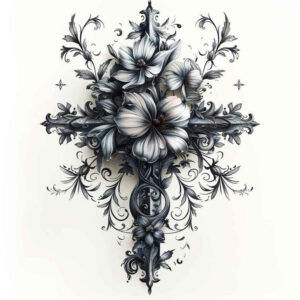 cross-tattoo – tattoo design ideas free ai generated – realism-high-definition – for-wrist – Gallery: crosses-inkby-ai