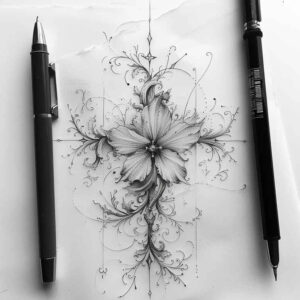 cross-tattoo – tattoo design ideas free ai generated – realism-photo-realistic – for-arm – Gallery: crosses-inkby-ai